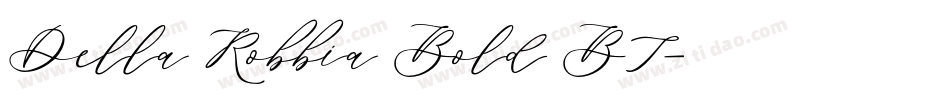 Della Robbia Bold BT字体转换